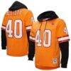 Mike Alstott Tampa Bay Buccaneers Mitchell & Ness Player Name & Number Hoodie Legacy Jersey - Orange - Front View