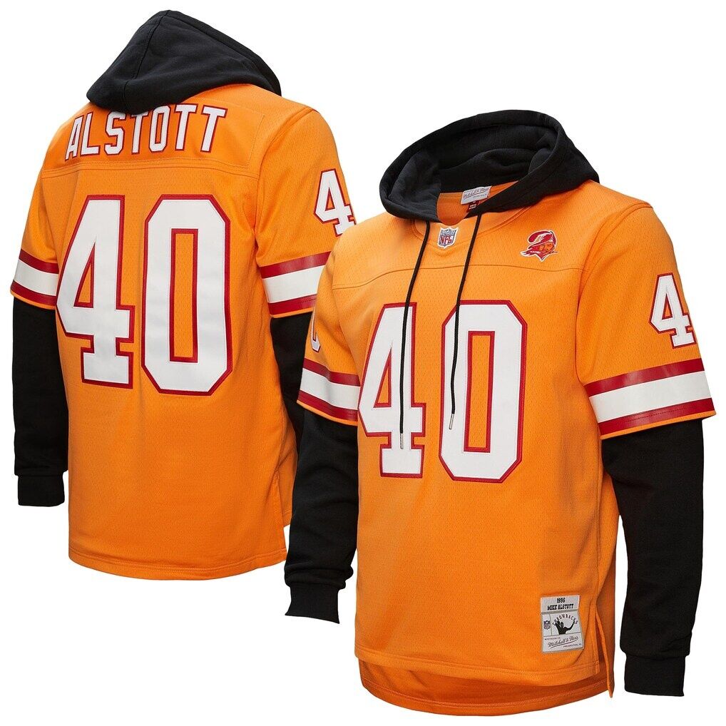 Mike Alstott Tampa Bay Buccaneers Mitchell & Ness Player Name & Number Hoodie Legacy Jersey