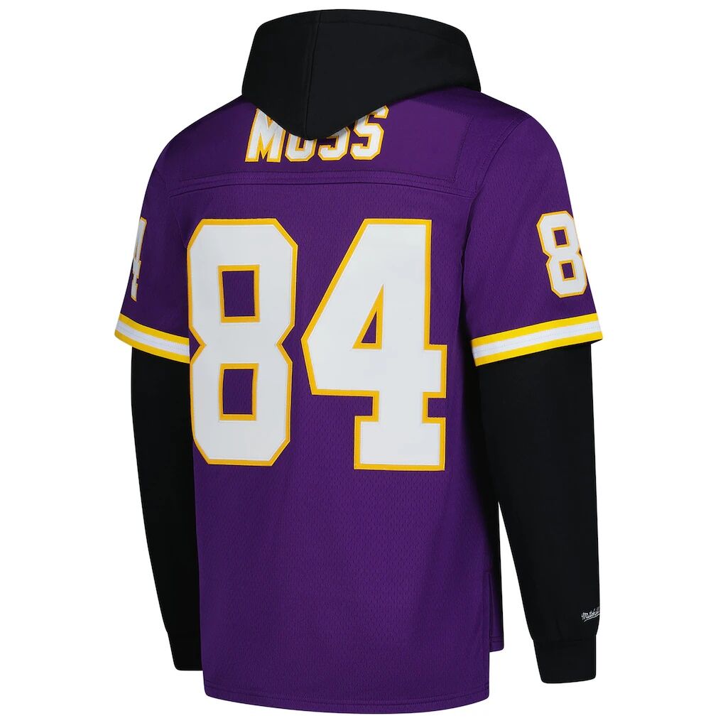 Randy Moss Minnesota Vikings Mitchell & Ness Player Name & Number Hoodie Legacy Jersey