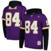 Randy Moss Minnesota Vikings Mitchell & Ness Player Name & Number Hoodie Legacy Jersey - Purple - Front View