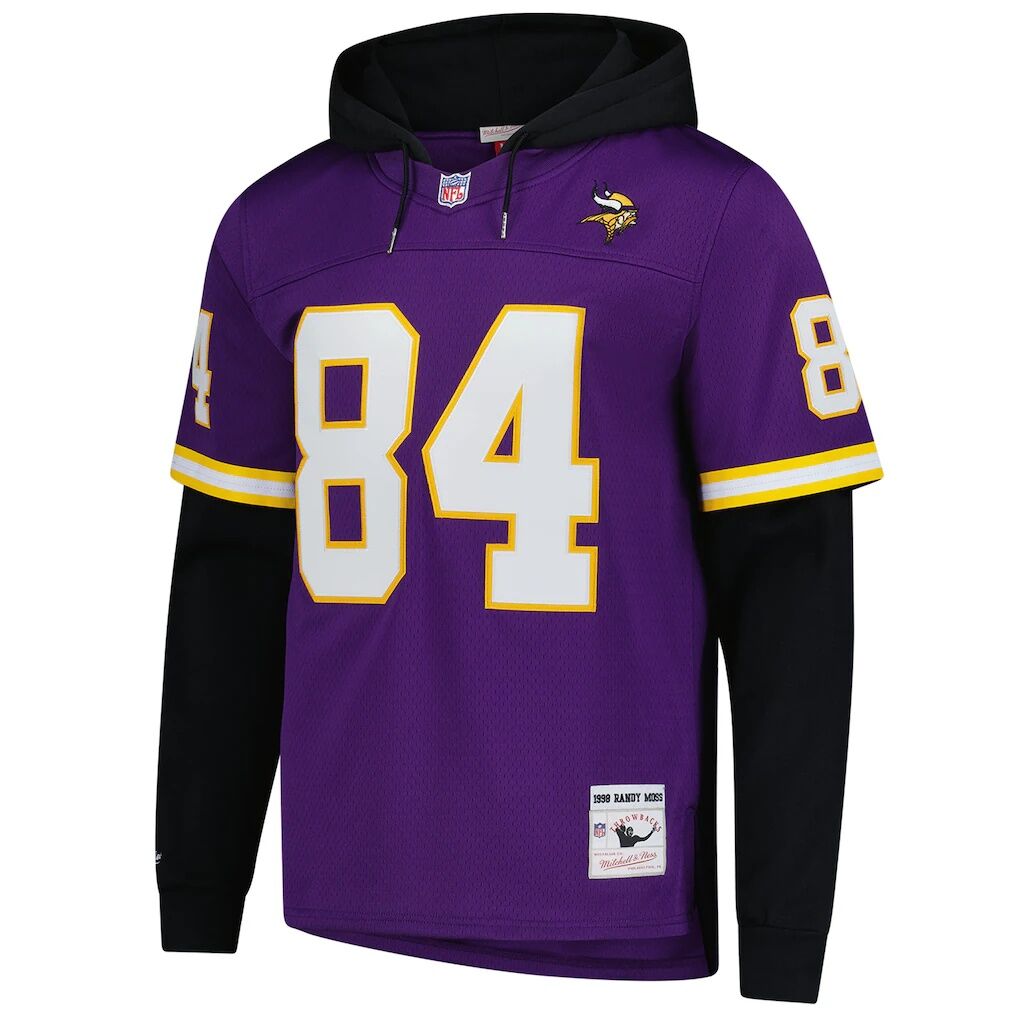 Randy Moss Minnesota Vikings Mitchell & Ness Player Name & Number Hoodie Legacy Jersey