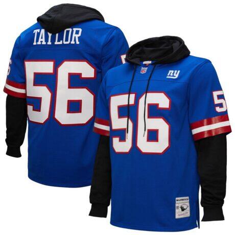 Lawrence Taylor New York Giants Mitchell & Ness Player Name & Number Hoodie Legacy Jersey - - Front View
