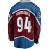 Joel Kiviranta Colorado Avalanche Fashion7 Home Premier Breakaway Player Jersey - - Detail View
