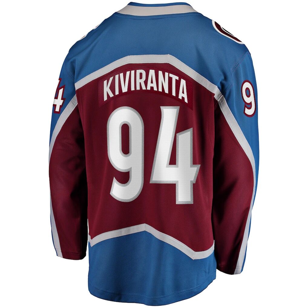Joel Kiviranta Colorado Avalanche Fashion7 Home Premier Breakaway Player Jersey - Maroon