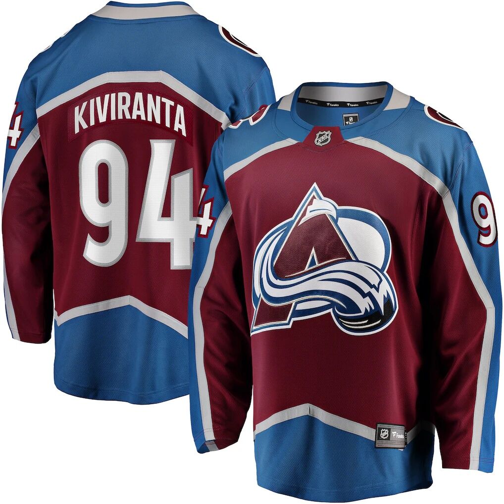 Joel Kiviranta Colorado Avalanche Fashion7 Home Premier Breakaway Player Jersey - Maroon