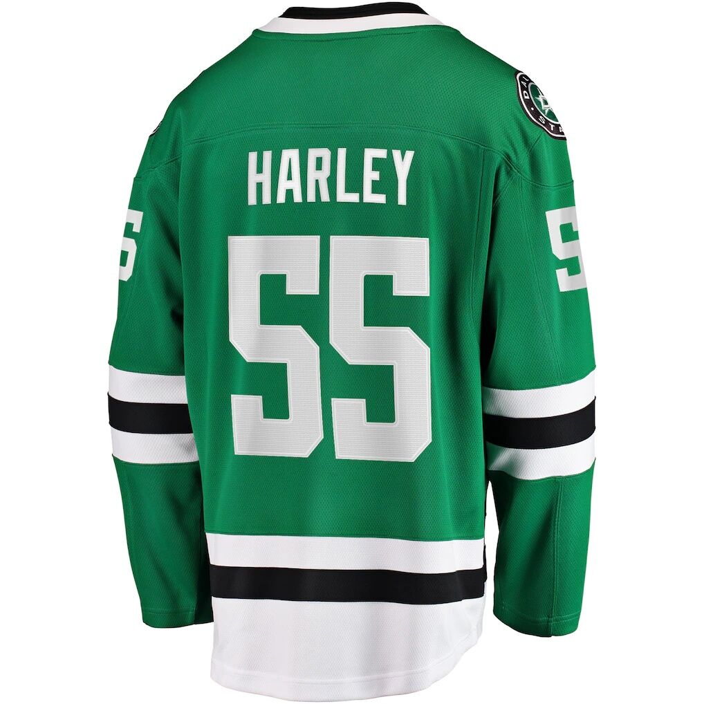 Thomas Harley Dallas Stars Fashion7 Home Premier Breakaway Player Jersey - Kelly Green