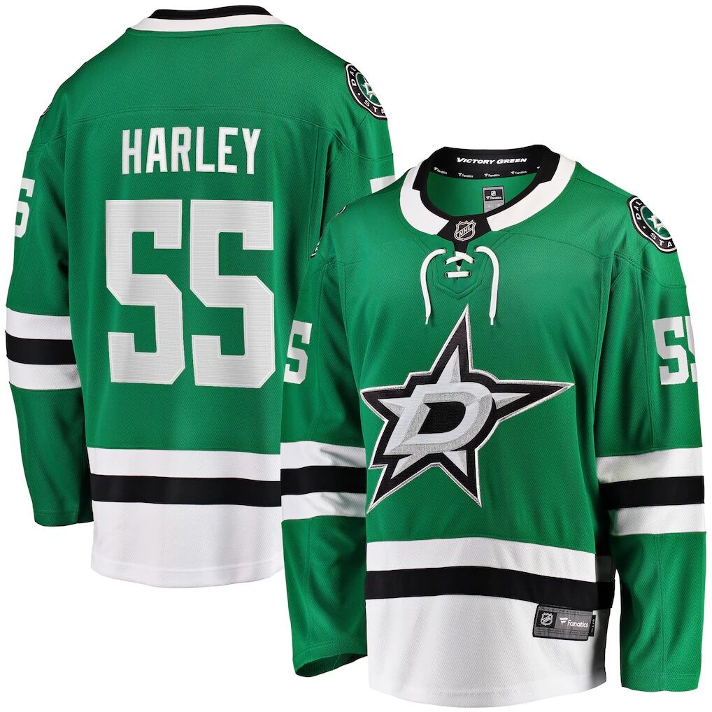 Thomas Harley Dallas Stars Fashion7 Home Premier Breakaway Player Jersey - Kelly Green