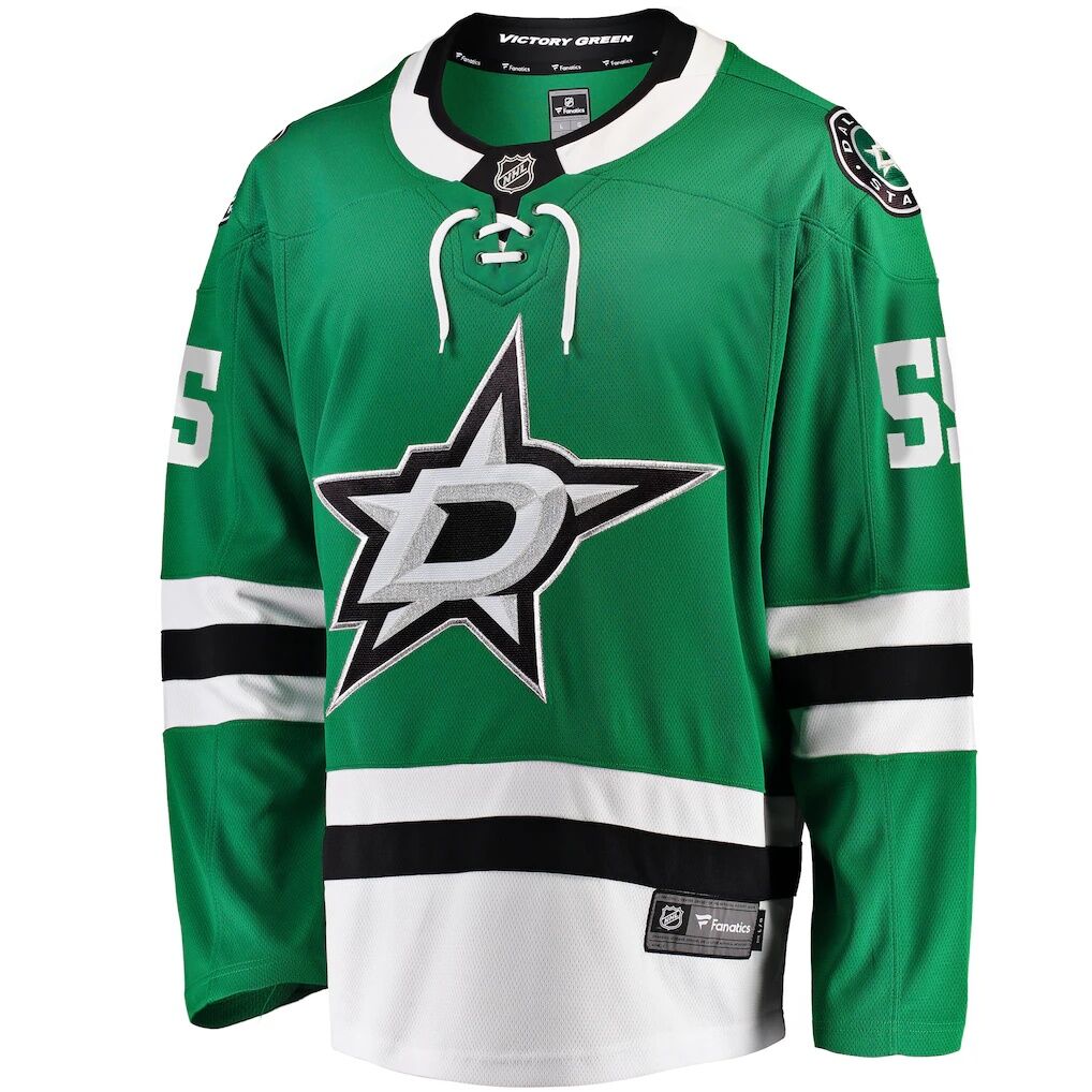 Thomas Harley Dallas Stars Fashion7 Home Premier Breakaway Player Jersey - Kelly Green