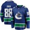 Nils Aman Vancouver Canucks Fashion7 Home Premier Breakaway Player Jersey - Blue - Front View