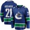 Nils Hoglander Vancouver Canucks Fashion7 Home Premier Breakaway Player Jersey - Blue - Front View