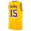 Austin Reaves Los Angeles Lakers Nike Youth Swingman Jersey - Gold - Detail View