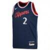Kawhi Leonard LA Clippers Nike Youth Swingman Jersey - Icon Edition - - Side View