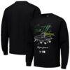 Seattle Storm round21 Unisex Bloom Pullover Crew Sweatshirt - Black - Front View