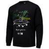 Seattle Storm round21 Unisex Bloom Pullover Crew Sweatshirt - Black - Side View