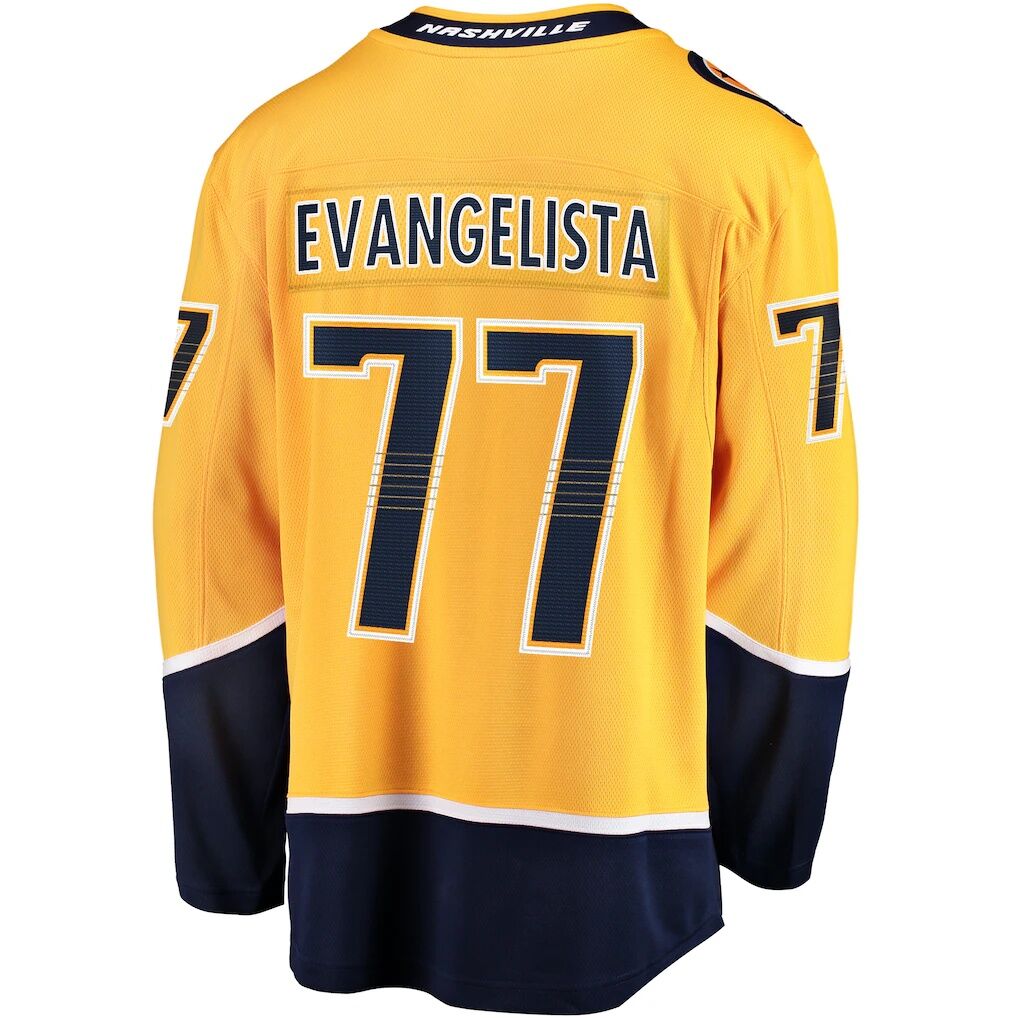 Luke Evangelista Nashville Predators Fashion7  Premier Breakaway Player Jersey