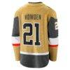 Brett Howden Vegas Golden Knights Fashion7 Home Premier Breakaway Player Jersey - Gold - Detail View