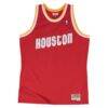 Houston Rockets Mitchell & Ness 1996-97 Hardwood Classics Swingman Jersey - Red - Side View