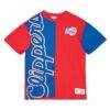 LA Clippers Mitchell & Ness Play By Play 2.0 T-Shirt - - Back View