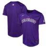 Colorado Rockies Nike Youth Alternate Limited Jersey - Purple - Front View