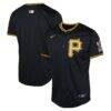 Pittsburgh Pirates Nike Youth Alternate Limited Jersey - Black - Front View