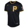 Pittsburgh Pirates Nike Youth Alternate Limited Jersey - Black - Side View