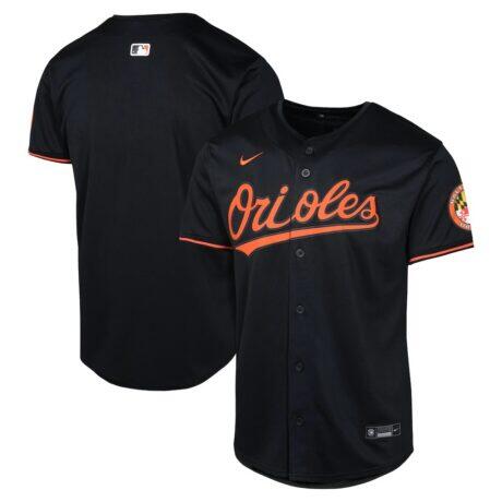 Baltimore Orioles Nike Youth Alternate Limited Jersey - Black - Front View
