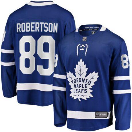 Nicholas Robertson Toronto Maple Leafs Fashion7 Home Premier Breakaway Player Jersey - Blue - Front View