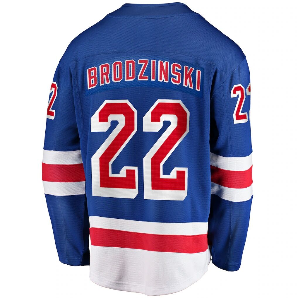 Jonny Brodzinski New York Rangers Fashion7 Home Premier Breakaway Player Jersey