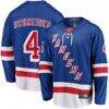 Braden Schneider New York Rangers Fashion7 Home Premier Breakaway Player Jersey - Blue - Front View