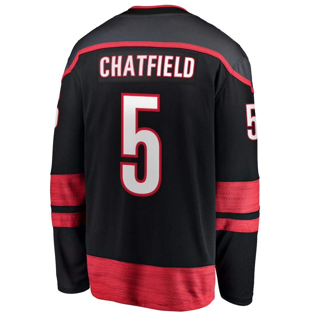 Jalen Chatfield Carolina Hurricanes Fashion7 Home Premier Breakaway Player Jersey