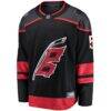 Jalen Chatfield Carolina Hurricanes Fashion7 Home Premier Breakaway Player Jersey - Black - Side View