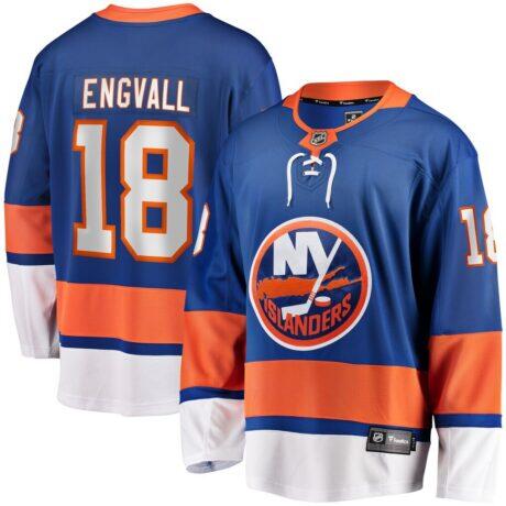 Pierre Engvall New York Islanders Fashion7 Home Premier Breakaway Player Jersey - Blue - Front View