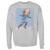 Erling Haaland Manchester City 500 Level Cartoon Player Pullover Crewneck Sweatshirt - - Front View