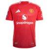 Manchester United adidas 2024/25 Home Authentic Patch Jersey - Red - Side View