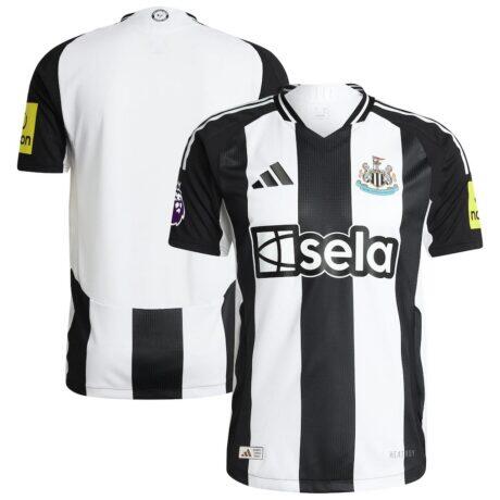 Newcastle United adidas 2024/25 Home Authentic Jersey - Black - Front View