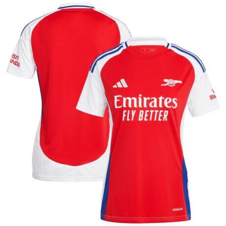 Arsenal adidas Women's 2024/25 Home Replica Jersey – Red - - Front View