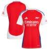 Arsenal adidas Women's 2024/25 Home Replica Jersey - Red - Front View