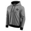 New Orleans Saints Darius Rucker Collection by Fashion7 Tonal Knit Pullover Hoodie - Black - Side View