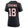 Kirk Cousins Atlanta Falcons Nike Women's Alternate Game Jersey - Black - Detail View