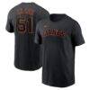 Jung Hoo Lee San Francisco Giants Nike Fuse Name & Number T-Shirt - Black - Front View