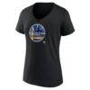 Golden State Warriors Women's Midnight Mascot V-Neck T-Shirt - Black - Side View