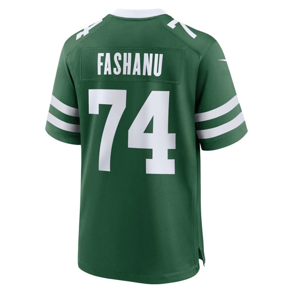 Olu Fashanu New York Jets Nike  Player Game Jersey - Gotham Green
