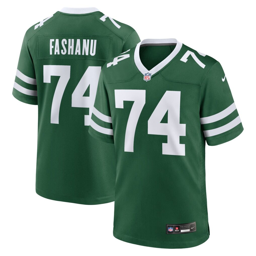 Olu Fashanu New York Jets Nike  Player Game Jersey - Gotham Green