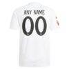 Real Madrid adidas 2024/25 Home Authentic Custom Jersey - White - Detail View