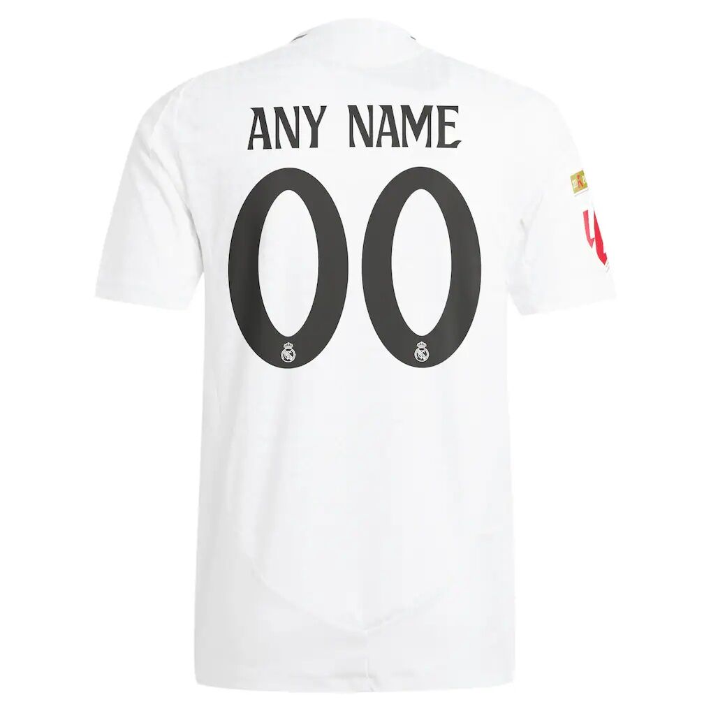 Real Madrid adidas 2024/25 Home Authentic Custom Jersey