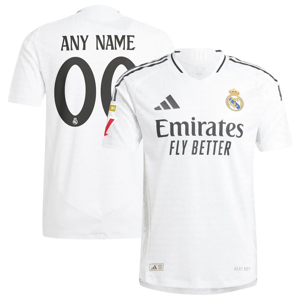 Real Madrid adidas 2024/25 Home Authentic Custom Jersey