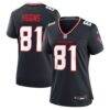 Jayden Higgins Houston Texans Nike Women's Game Jersey - Navy - Front View