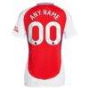 Arsenal adidas Women's 2024/25 Home Replica Custom Jersey – Red - - Detail View