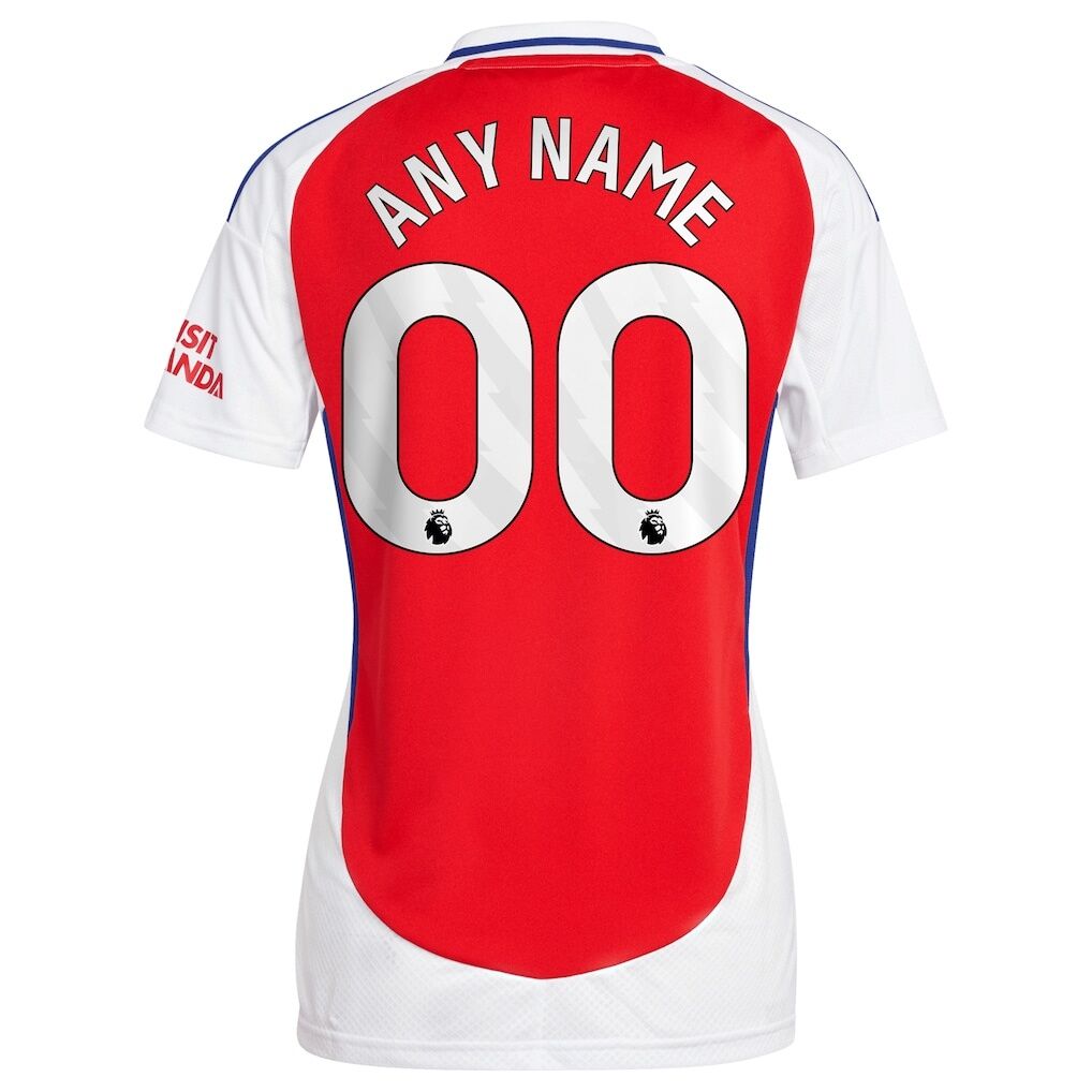 Arsenal adidas Women’s 2024/25 Home Replica Custom Jersey – Red