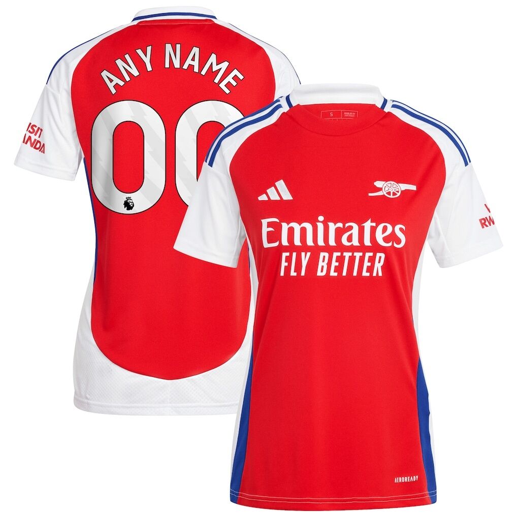 Arsenal adidas Women's 2024/25 Home Replica Custom Jersey